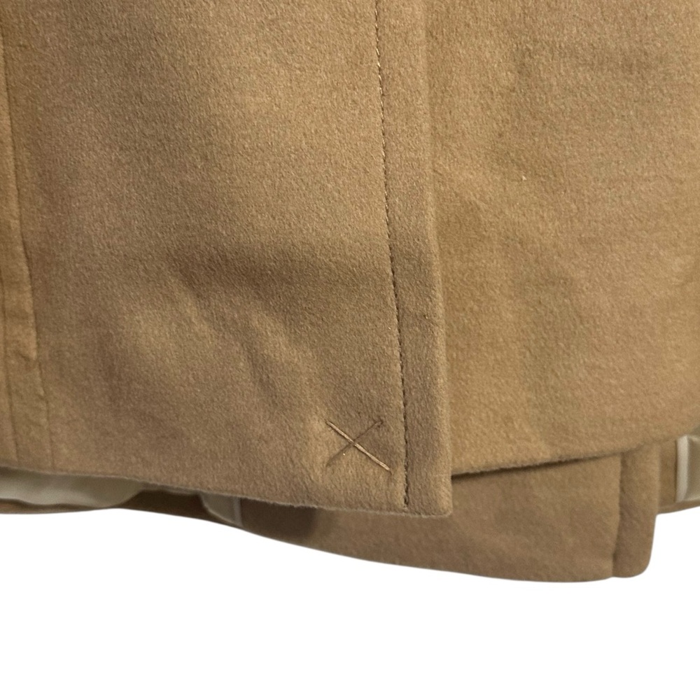 Land’s End NWT Camel Tan Buttoned Lined Peacoat 14T - Picture 8 of 12